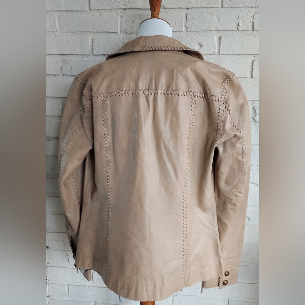 Women's Tan Jacket - Picture 2 of 7
